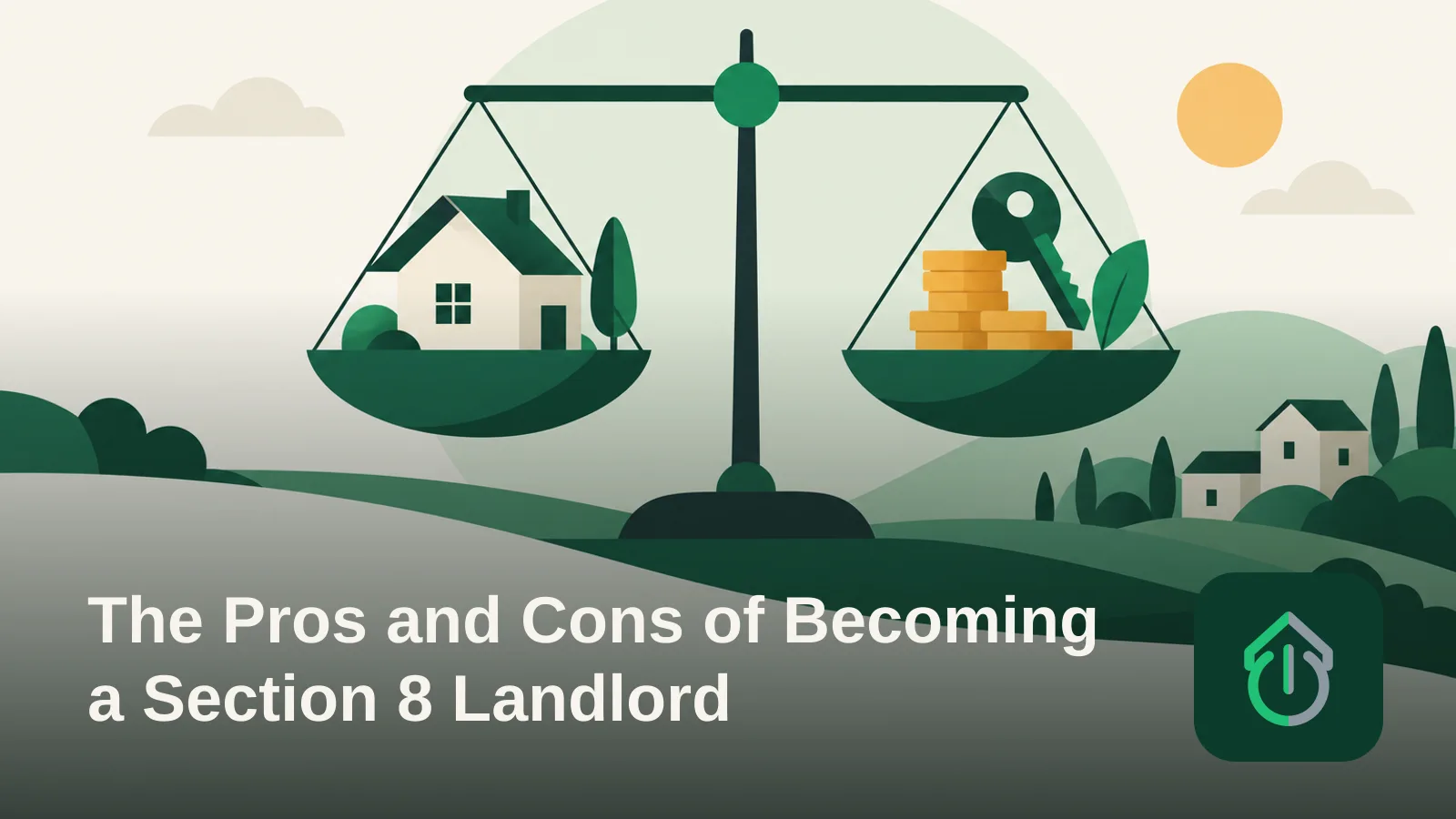 Abstract illustration of balanced geometric shapes suggesting the trade-offs of a housing decision.'